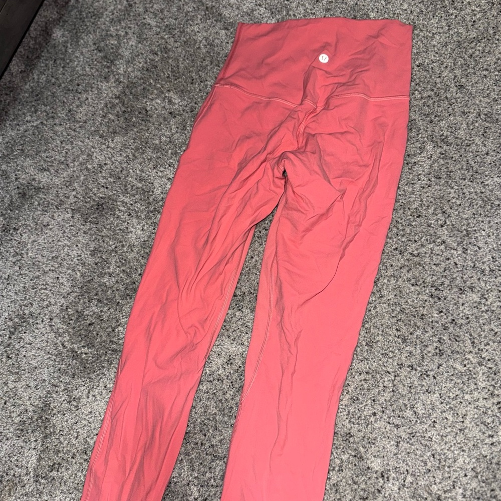 lululemon athletica Coral Pink Leggings